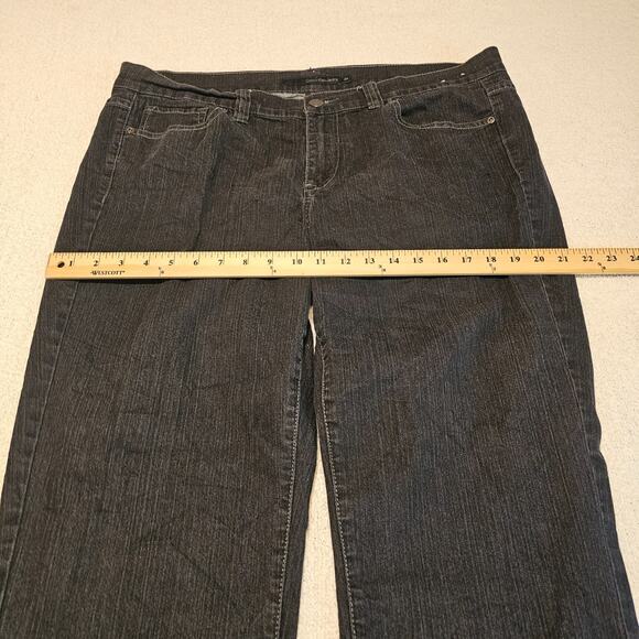 Calvin Klein Jeans Women’s Plus 18W x 33 Dark Wash Straight Leg Denim Stretch - Picture 7 of 11